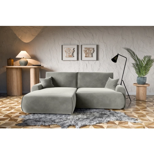 Narożnik z funkcją spania NABOO Tkanina Perla 30